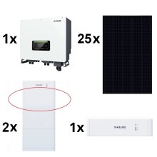 Napelem készlet SOFAR Solar - 10kWp JINKO + 10kW SOFAR hibrid konverter 3f +10,24 kWh akkumulátor