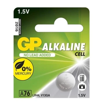 1 db Alkáli gombelem LR44 GP ALKALINE 1,5V