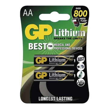 2 db lítium elem AA GP LITHIUM 1,5V