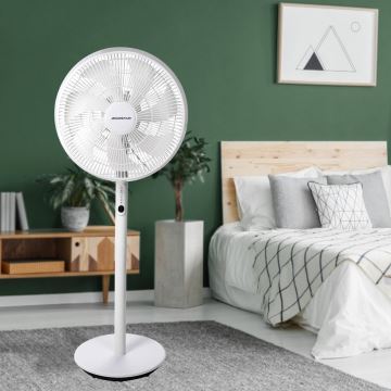 Aigostar - Állóventilátor 45W/230V fehér + távirányítás