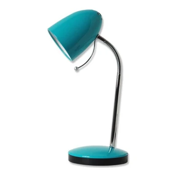 Aigostar - Asztali lámpa 1xE27/36W/230V kék/króm
