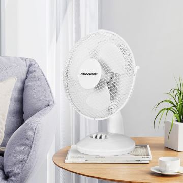 Aigostar - Asztali ventilátor 20W/230V fehér