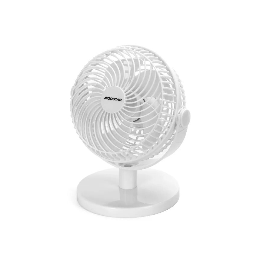 Aigostar - Asztali ventilátor 3W/5V fehér