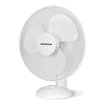 Aigostar - Asztali ventilátor 40W/230V fehér