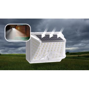 Aigostar - KÉSZLET 2xLED Napelemes érzékelős fali lámpa LED/1,48W/5V 6500K IP65