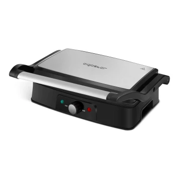 Aigostar - Kontakt grill 1500W/230V króm/fekete