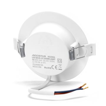 Aigostar - LED Beépíthető lámpa LED/4W/230V 4000K átm. 9,8 cm fehér