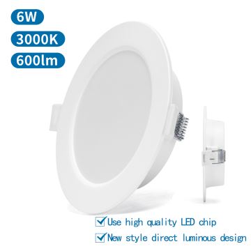 Aigostar - LED Beépíthető lámpa LED/6W/230V 3000K átm. 11,8 cm fehér