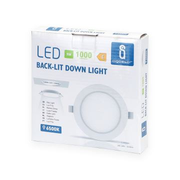 Aigostar - LED Beépíthető lámpa LED/9W/230V 6500K átm. 14,5 cm fehér