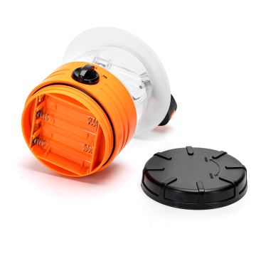 Aigostar - LED Hordozható kemping lámpa LED/4xAA narancs