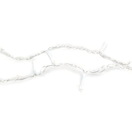 Aigostar-LED Karácsonyi kültéri lánc 100xLED/8 funkció 3xAA 8x0,6m IP44 meleg fehér