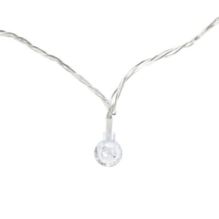 Aigostar - LED kültéri karácsonyi fényfüzér, 100 LED, 8 funkció, 13 m, IP44, hideg fehér