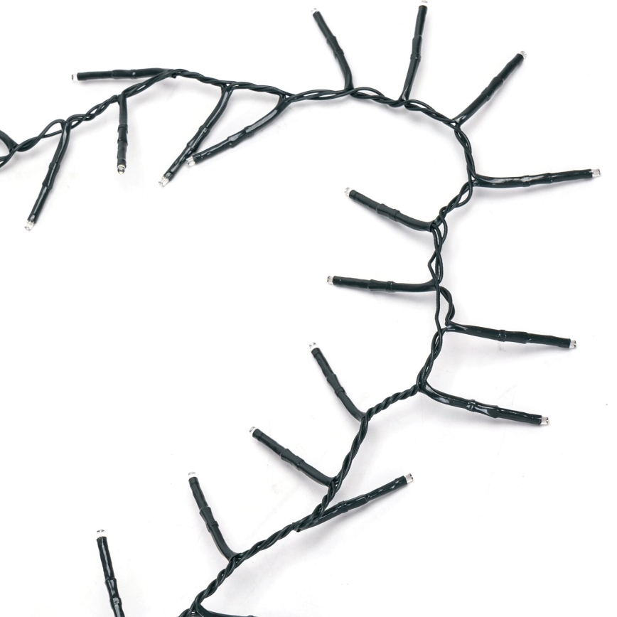 Aigostar - LED kültéri karácsonyi fényfüzér, 200 LED, 8 funkció, 8 m, IP44, hideg fehér