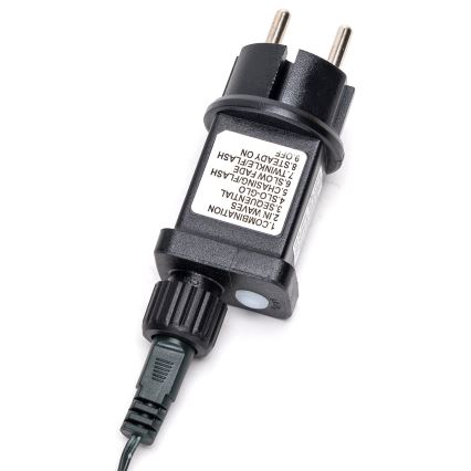 Aigostar - LED kültéri karácsonyi fényfüzér, 200 LED, 8 funkció, 8 m, IP44, hideg fehér