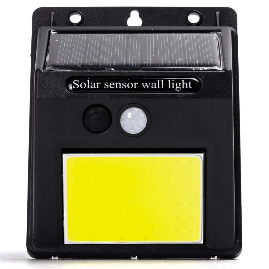 Aigostar - LED Napelemes érzékelős fali lámpa LED/13W/5,5V 6500K IP65