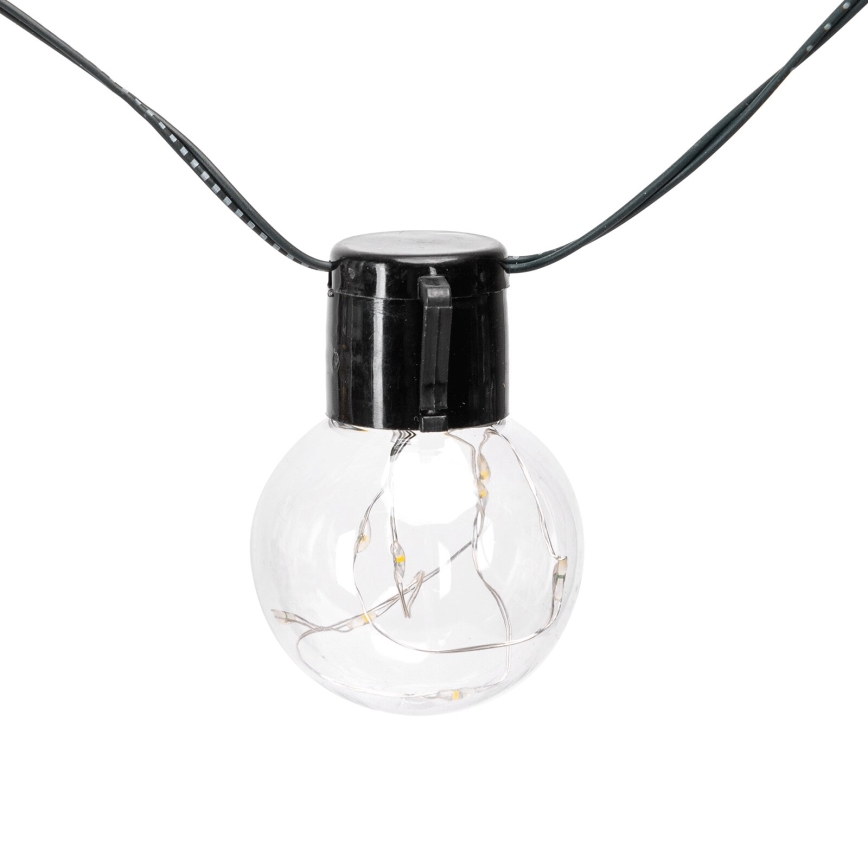 Aigostar - LED napelemes karácsonyi fényfüzér 10xLED/8 funkció 6,5m IP65 500 mAh színes