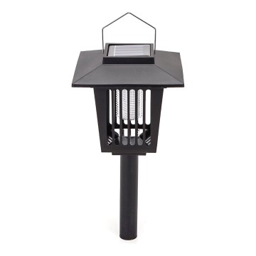 Aigostar - LED Napelemes lámpa rovarcsapdával LED/0,03W/1,2V 55,2cm fekete 6500K IP44