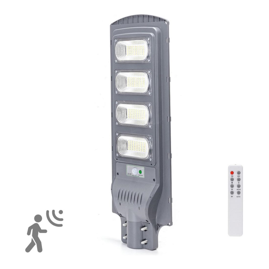 Aigostar - LED Napelemes utcai lámpa érzékelővel LED/200W/3,2V IP65 6500K + távirányítás
