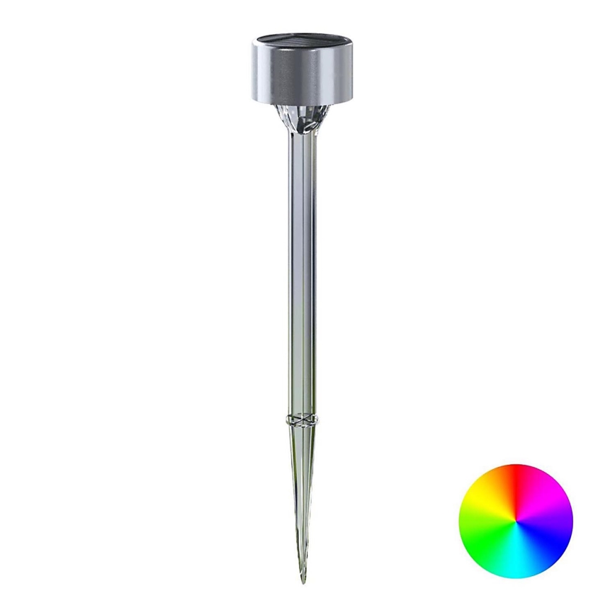 Aigostar - LED RGB Napelemes lámpa LED/0,006W/1,2V 32 cm króm IP44