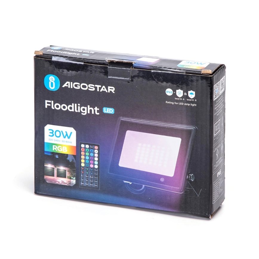 Aigostar - LED RGB Reflektor LED/30W/230V IP65 + távirányítás
