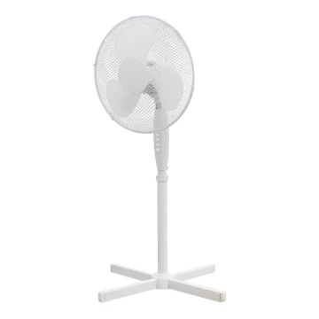 Álványos ventilátor 40 cm, 3 sebesség, fehér 50W