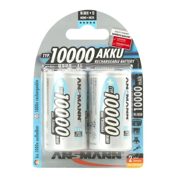 Ansmann 06549 Mono D - 2db tölthető elem D NiMH/1,2V/1000mAh