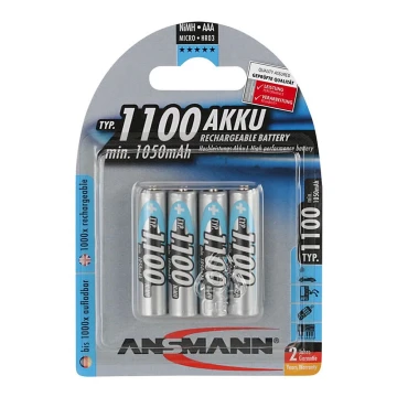 Ansmann 07521 Micro AAA - 4db tölthető elem AAA NiMH1,2V/1050mAh