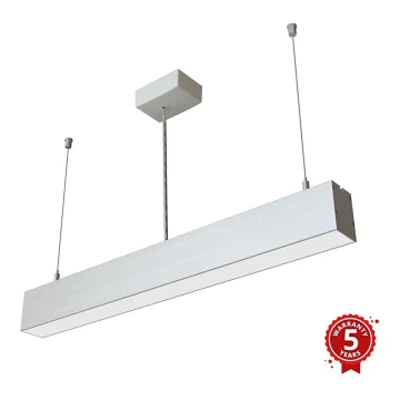 APLED - LED Csillár zsinóron LOOK LED/23W/230V 4000K 60 cm ezüst