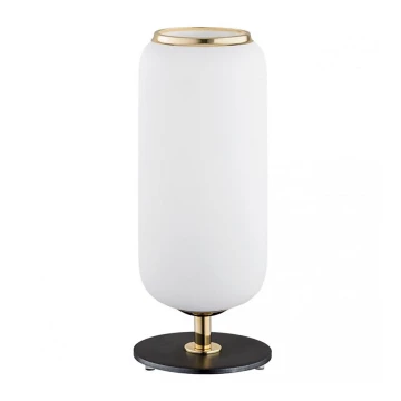 Argon 4994 - Asztali lámpa VALIANO 1xE27/15W/230V fekete/fehér/arany