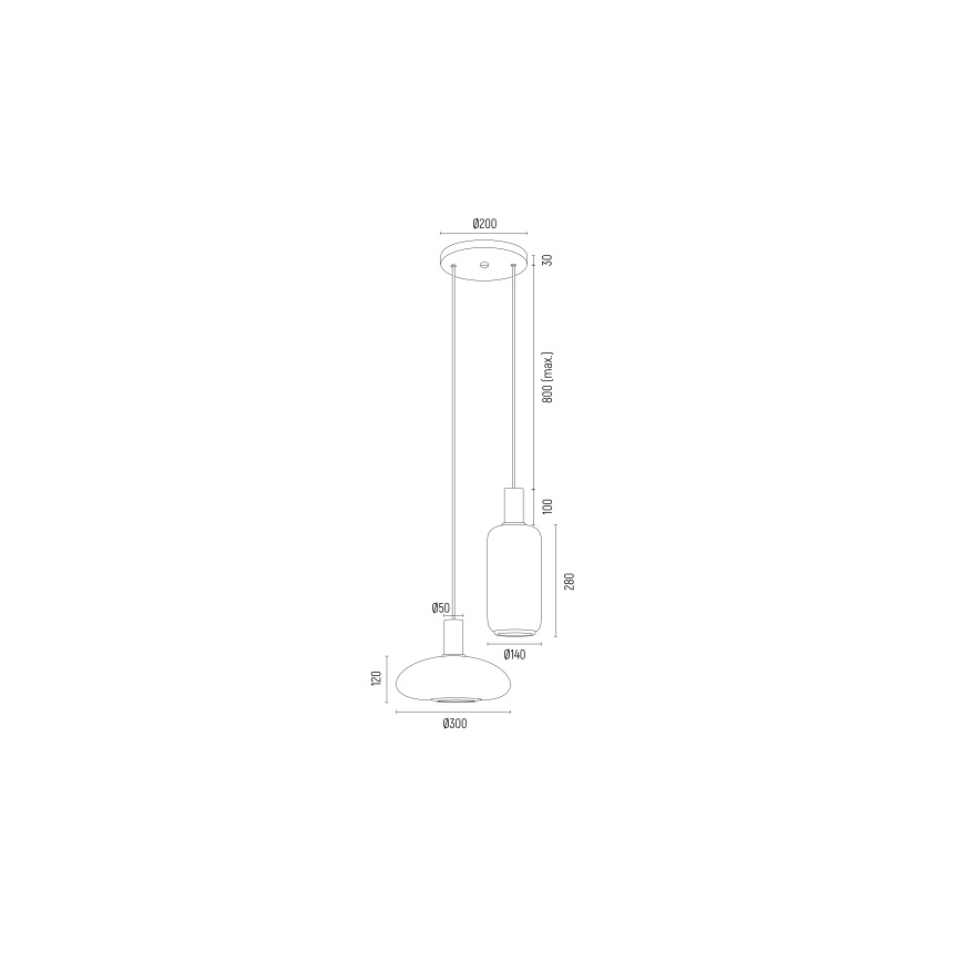 Argon 7214 - Csillár zsinóron SAGUNTO PLUS 2xE27/15W/230V fekete