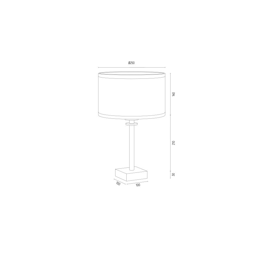 Argon 8029 - Asztali lámpa ABBANO 1xE27/15W/230V sárgaréz/fehér