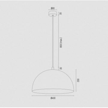 Argon 8245 - Csillár zsinóron BONITA 1xE27/15W/230V arany