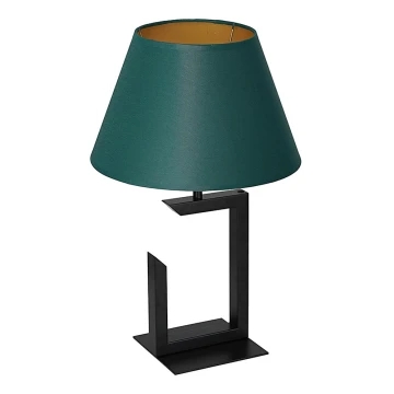 Asztali lámpa 1xE27/60W/230V 45 cm zöld/arany