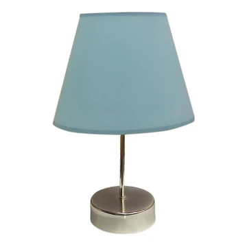 Asztali lámpa 1xE27/60W/230V kék/króm