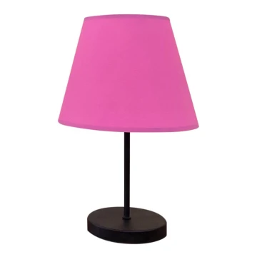 Asztali lámpa 1xE27/60W/230V rózsaszín/fekete