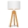Asztali lámpa ALBA 1xE27/60W/230V fehér/arany/tölgy