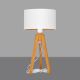 Asztali lámpa ALBA 1xE27/60W/230V fehér/arany/tölgy