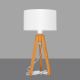 Asztali lámpa ALBA 1xE27/60W/230V fehér/tölgy