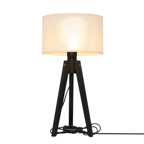 Asztali lámpa ALBA 1xE27/60W/230V krémes/fenyő