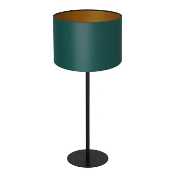 Asztali lámpa ARDEN 1xE27/60W/230V átm. 25 cm zöld/arany