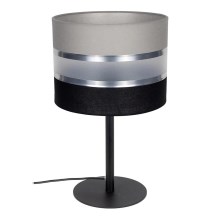 Asztali lámpa CORAL 1xE27/60W/230V fekete/szürke