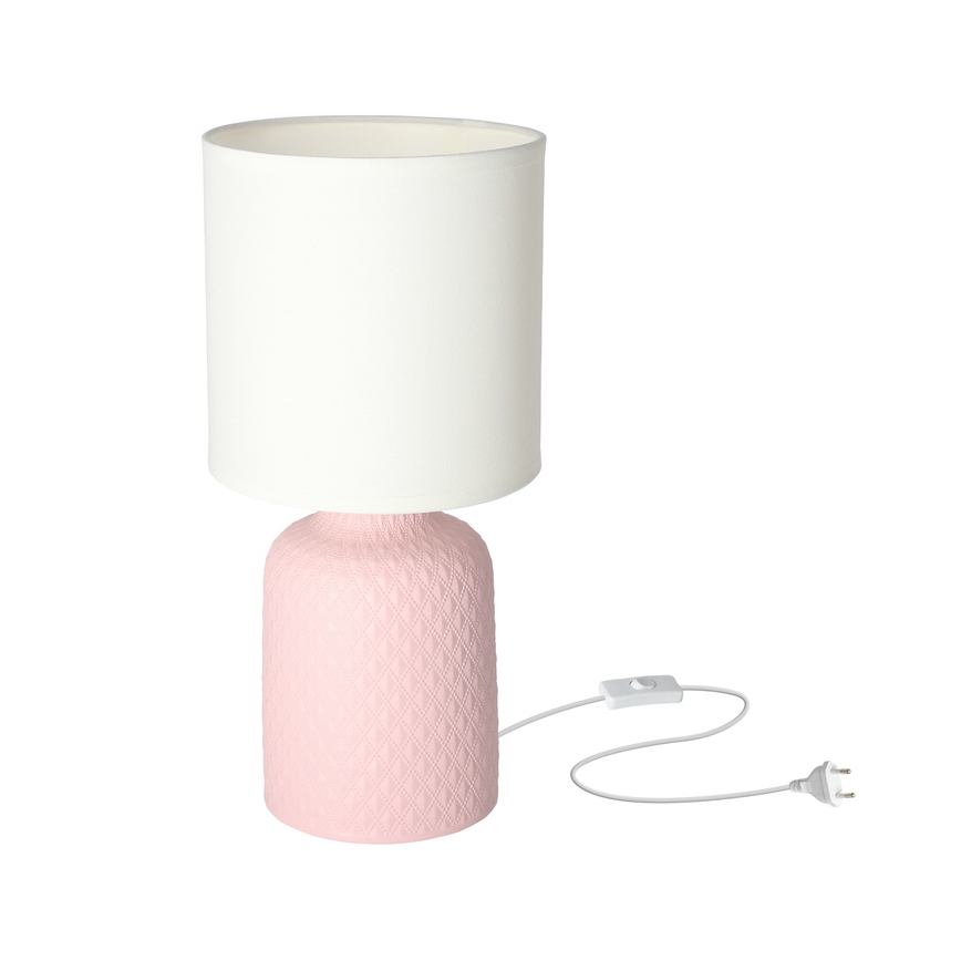 Asztali lámpa INER 1xE14/40W/230V rózsaszín