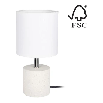 Asztali lámpa STRONG ROUND 1xE27/25W/230V - FSC minősítéssel