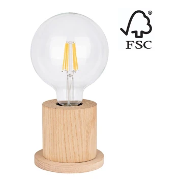 Asztali lámpa TASSE 1xE27/25W/230V tölgy - FSC minősítéssel