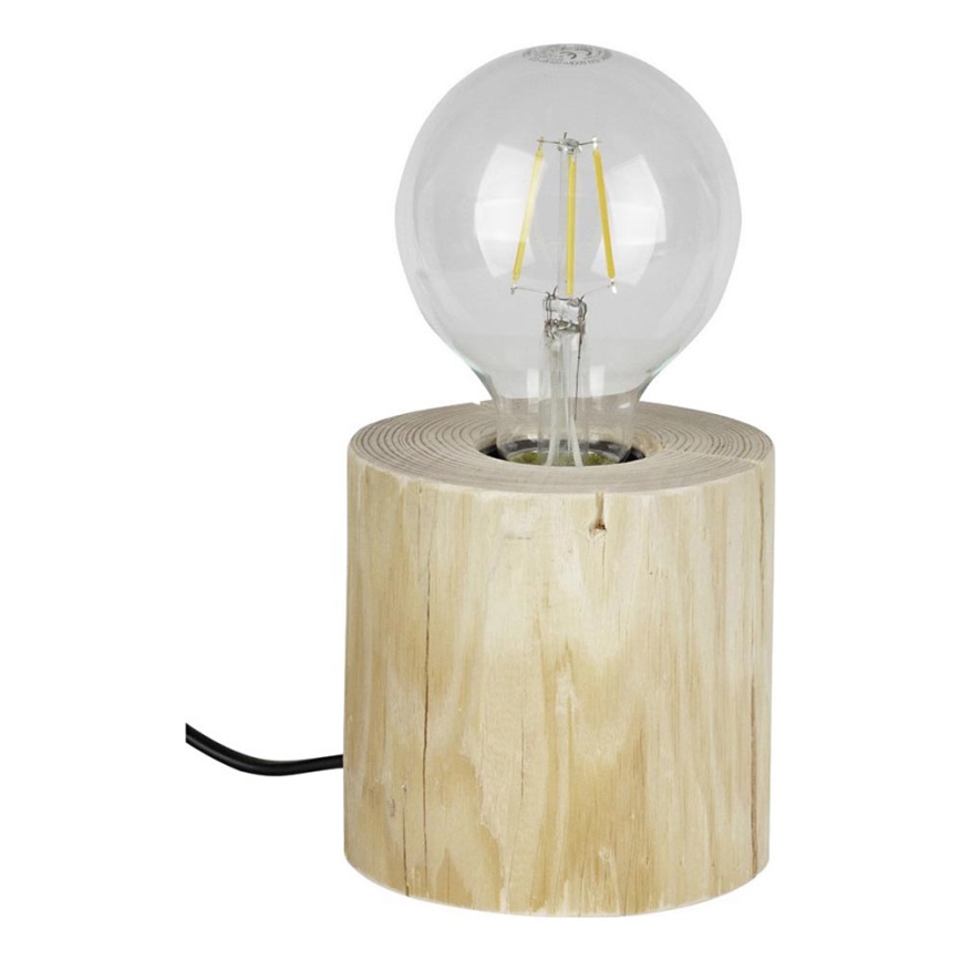 Asztali lámpa TRABO 1xE27/25W/230V fenyő