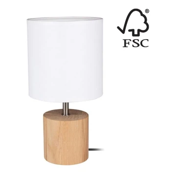 Asztali lámpa TRONGO ROUND 1xE27/25W/230V - FSC minősítéssel