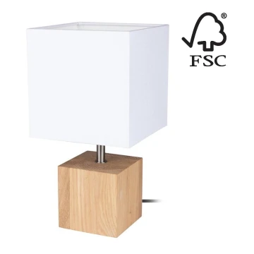 Asztali lámpa TRONGO SQUARE 1xE27/25W/230V - FSC minősítéssel