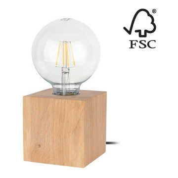 Asztali lámpa TRONGO SQUARE 1xE27/25W/230V - FSC minősítéssel