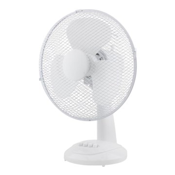 Asztali ventilátor 30cm,fehér, 3 sebesség, 40W