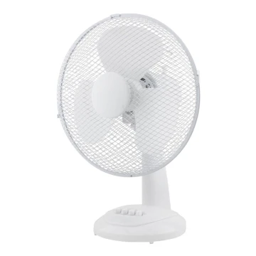 Asztali ventilátor 30cm,fehér, 3 sebesség, 40W